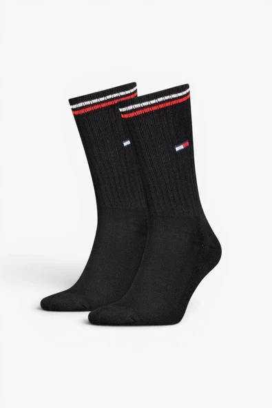 Tommy Hilfiger   TH UNI TJ SOCK 2P IC Uniseks Siyah Çorap - S701228176 ürün görseli 1