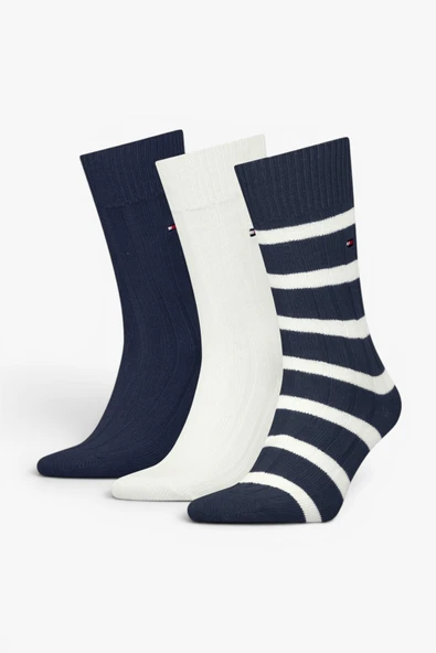 Tommy Hilfiger   TH MEN SOCK 3P GIFTB Erkek Siyah Çorap - S701235377 ürün görseli 1