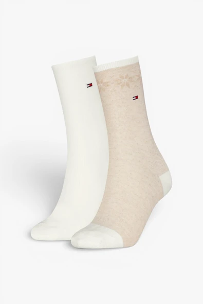 Tommy Hilfiger   TH WOMEN SOCK 2P FAI Kadın Kahverengi Çorap - S701236502 ürün görseli 1