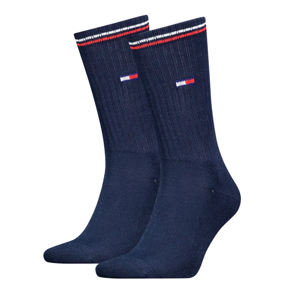 Tommy Hilfiger   TH UNI TJ SOCK 2P FL Uniseks Lacivert Çorap - S701228222 ürün görseli 1