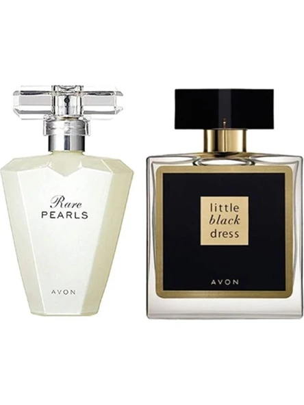 Avon Rare Pearls Edp 50ML + Little Blackk 50 ml  Kadın Parfüm ürün görseli 1