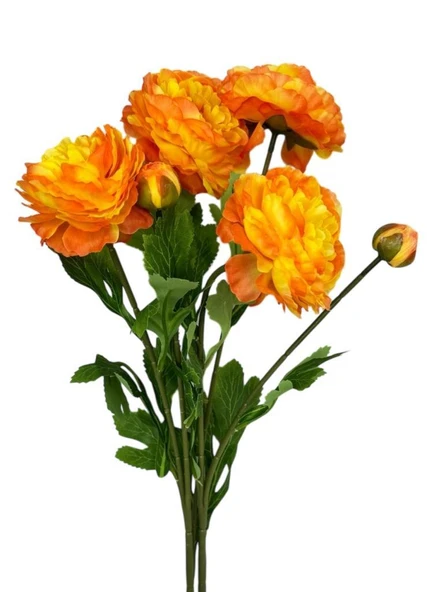 Yapay Çiçek Şakayık Çiçeği Somon Renk 2 Çiçek 1 Tomurcuk 50Cm ürün görseli 1