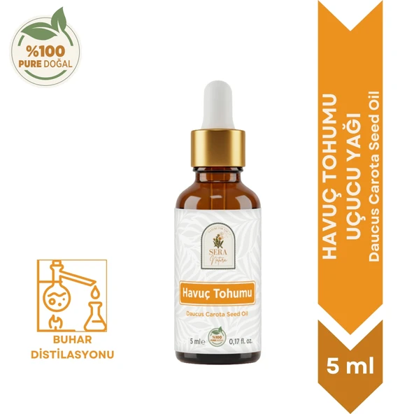 Havuç Tohumu Uçucu Yağı 5 ml %100 Saf ürün görseli 1
