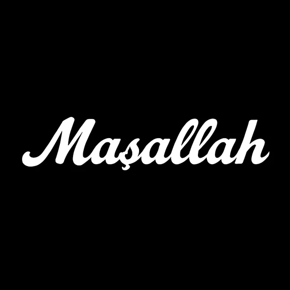 Maşallah Yazılı Oto Sticker Beyaz 13x2cm ürün görseli 1