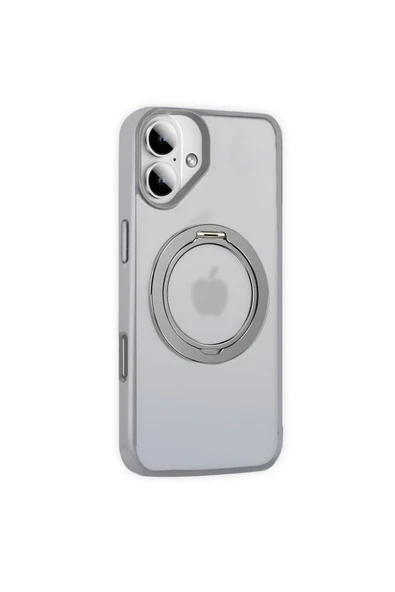 Yesido iPhone 16 Plus ile Uyumlu PC15 Razor Magneticsafe Standlı Kapak - Titan Gri ürün görseli 1