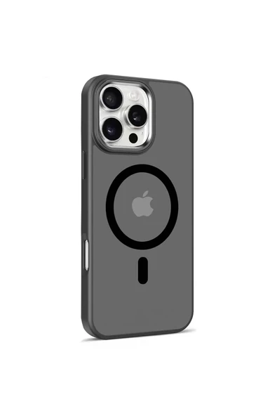 Yesido iPhone 16 Pro ile Uyumlu PC13 Tazz Magneticsafe Kapak - Siyah ürün görseli 1