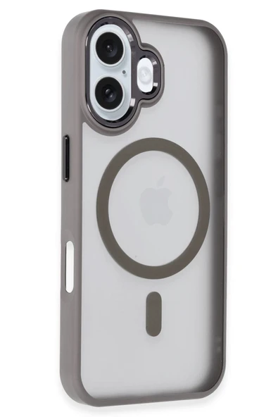 Yesido iPhone 16 ile Uyumlu PC13 Tazz Magneticsafe Kapak - Titan Gri ürün görseli 1