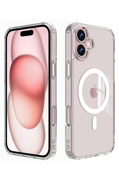 Yesido iPhone 16 Plus ile Uyumlu PC03 Ace Şeffaf Magneticsafe Kapak - Şeffaf ürün görseli 1