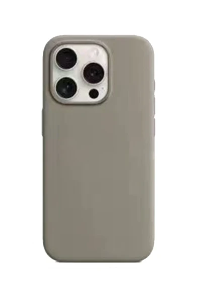 URR iPhone 15 Pro Max ile Uyumlu Liquid Silikon Kapak - Titan Gri ürün görseli 1