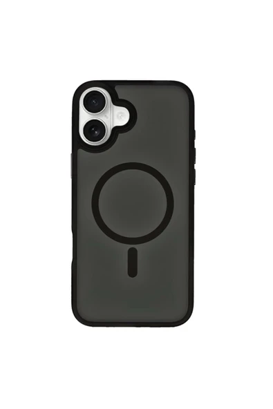 Yesido iPhone 16 Plus ile Uyumlu PC06 Tower Magneticsafe Kapak - Siyah ürün görseli 1