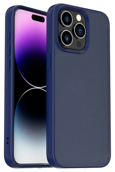 Yesido iPhone 14 Pro ile Uyumlu PC05 Tower Kapak - Lacivert ürün görseli 1