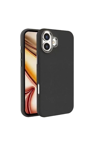 Yesido iPhone 16 Plus ile Uyumlu PC09 Elegance Deri Magneticsafe Kapak - Siyah ürün görseli 1