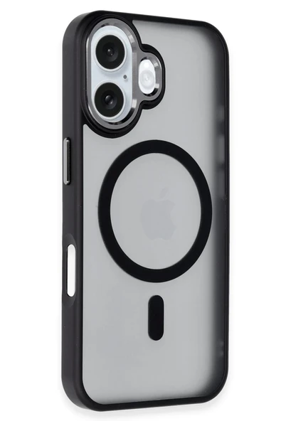 Yesido iPhone 16 ile Uyumlu PC13 Tazz Magneticsafe Kapak - Siyah ürün görseli 1
