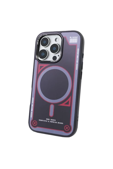 URR iPhone 16 Pro Max ile Uyumlu Cool Series Matte Pure PC Magsafe Kapak - Siyah ürün görseli 1