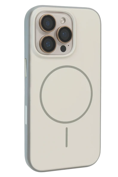 URR iPhone 16 Pro ile Uyumlu Lamda Matte iBeats Magsafe Kapak - Gri ürün görseli 1