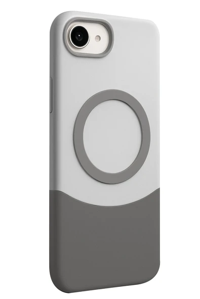 Fuchsia iPhone 16E ile Uyumlu Velar Kablosuz Şarj Özellikli Kapak - Natural Grey ürün görseli 1