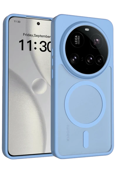 Fuchsia Mi 15 Ultra ile Uyumlu Jota Kablosuz Şarj Özellikli Kapak - Açık Mavi ürün görseli 1