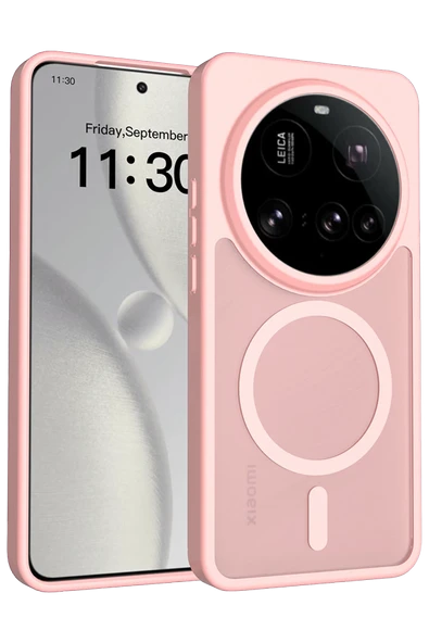 Fuchsia Mi 15 Ultra ile Uyumlu Jota Kablosuz Şarj Özellikli Kapak - Pudra ürün görseli 1