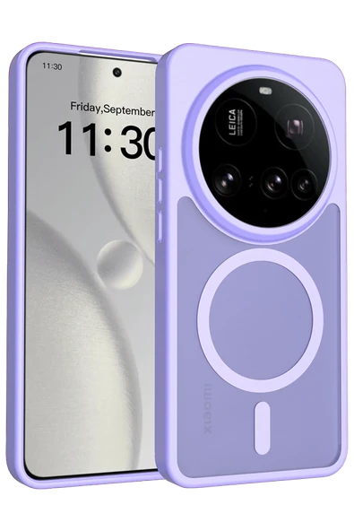 Fuchsia Mi 15 Ultra ile Uyumlu Jota Kablosuz Şarj Özellikli Kapak - Lila ürün görseli 1