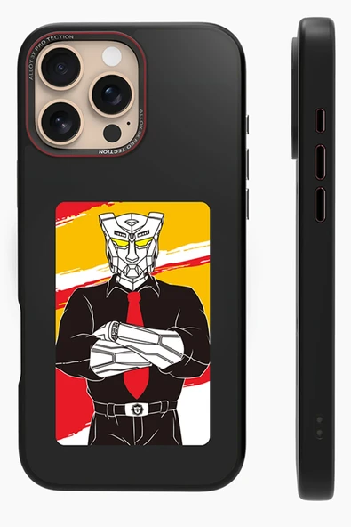 URR iPhone 16 ile Uyumlu NFC Smart Case Akıllı Kapak - Siyah ürün görseli 1