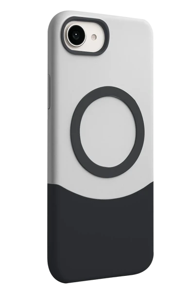 Fuchsia iPhone 16E ile Uyumlu Velar Kablosuz Şarj Özellikli Kapak - Siyah ürün görseli 1