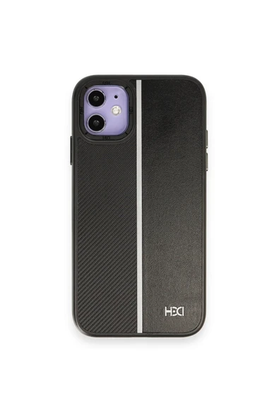 Fuchsia iPhone 11 ile Uyumlu Kılıf HBC-155 Lizbon Kapak - Siyah ürün görseli 1