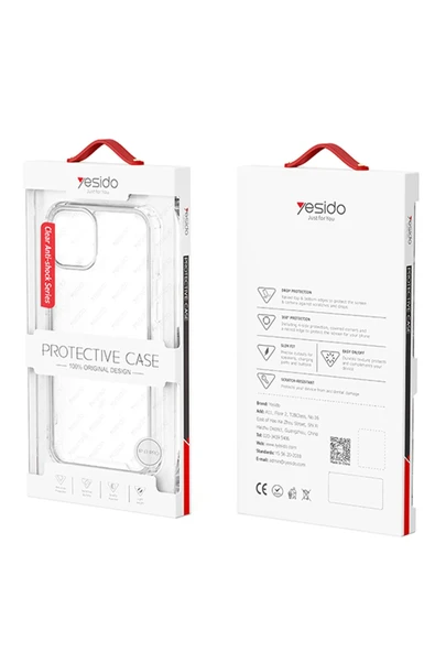 Yesido Apple iPhone 16 Plus PC01 Clear Anti-Shock Kapak - Şeffaf - Resim 7