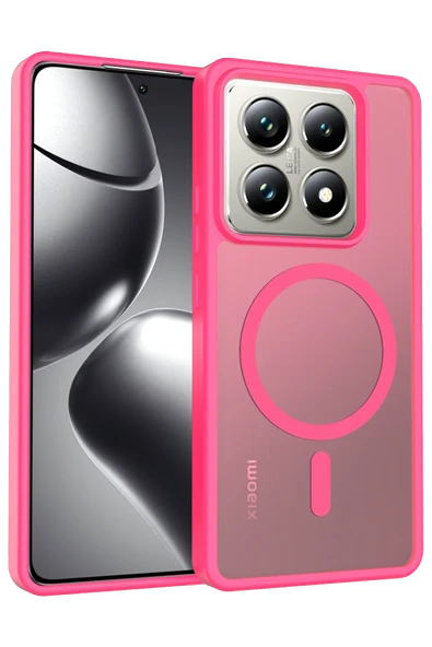 Fuchsia Mi 14T Pro ile Uyumlu Jota Kablosuz Şarj Özellikli Kapak - Rose ürün görseli 1