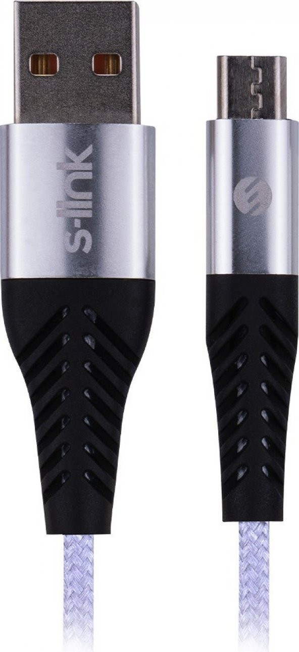 S-Link Micro Usb 3A 1 M Hızlı Şarj SL-STM55 Data ve Şarj Kablo ürün görseli 1