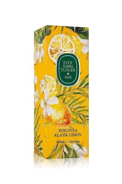 Eyüp Sabri Tuncer Klasik Limon Cam Şişe Kolonya 400 ml ürün görseli 1