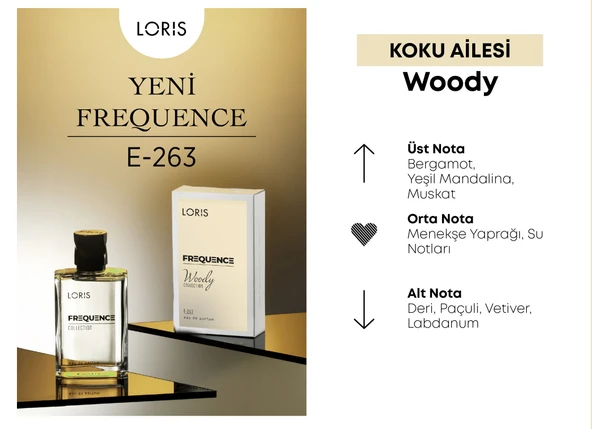 E-263 Frequence Erkek Parfüm EDP 50 ML - Resim 3