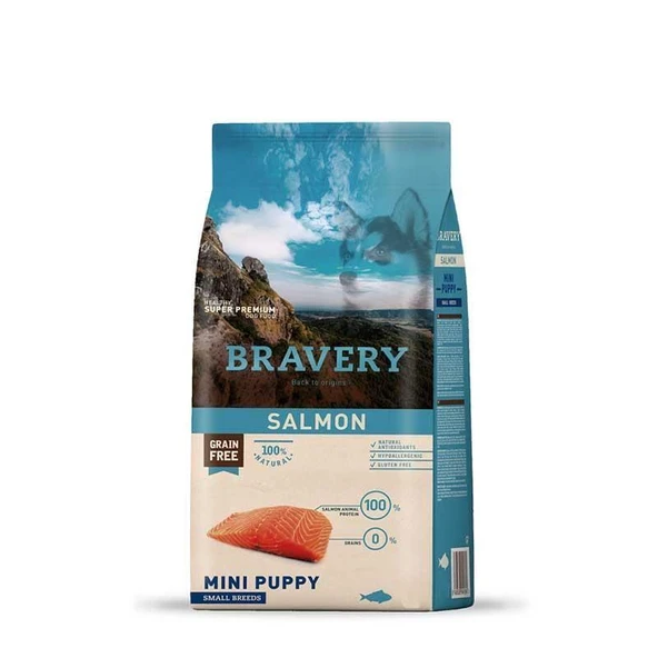 Bravery Tahılsız Somonlu Yavru Küçük Irk Köpek Maması 2 Kg ürün görseli 1