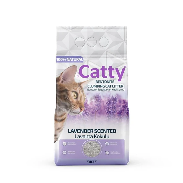 Catty Lavanta Kokulu Kedi Kumu 10 Lt ürün görseli 1
