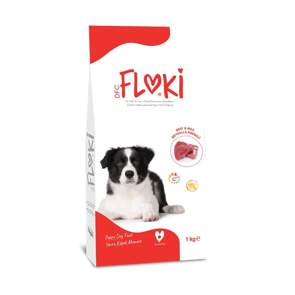 Floki Yavru Köpek Maması Biftekli & Pirinçli 1 Kg ürün görseli 1