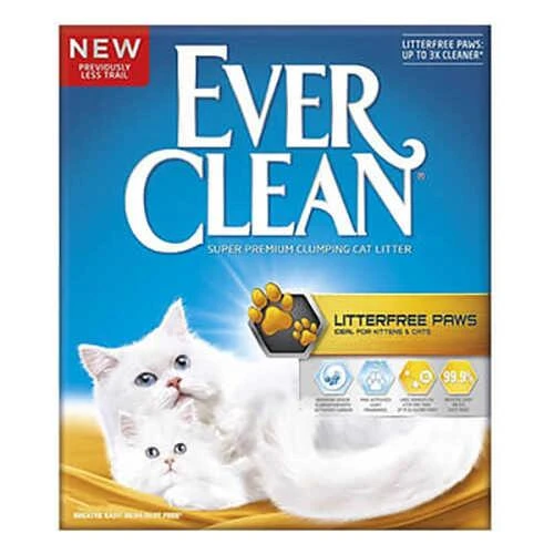 Ever Clean Litterfree Paws Patilere Yapışmayan Topaklanan Kedi Kumu 10 Lt ürün görseli 1
