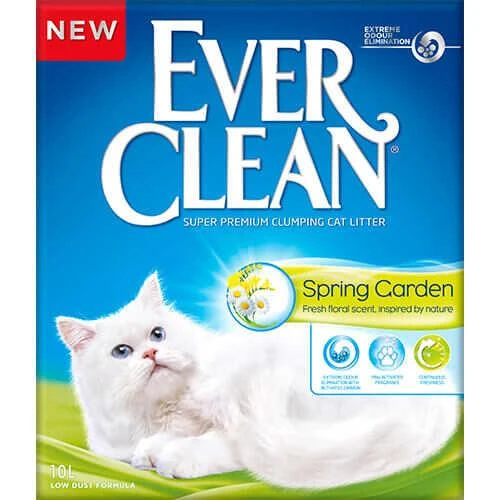 Ever Clean Spring Garden Çiçek Kokulu Topaklanan Kedi Kumu 10lt ürün görseli 1