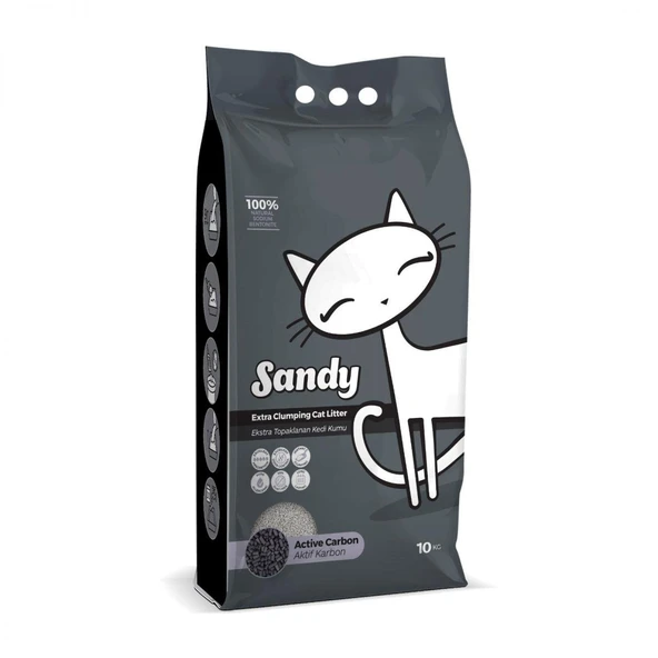 Sandy Active Carbon Kedi Kumu 10 Kg ürün görseli 1
