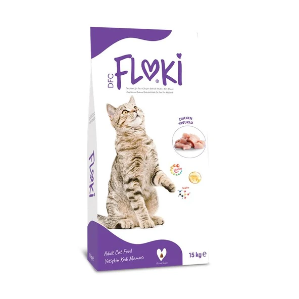 Floki Yetişkin Kedi Maması Tavuklu 15 Kg ürün görseli 1