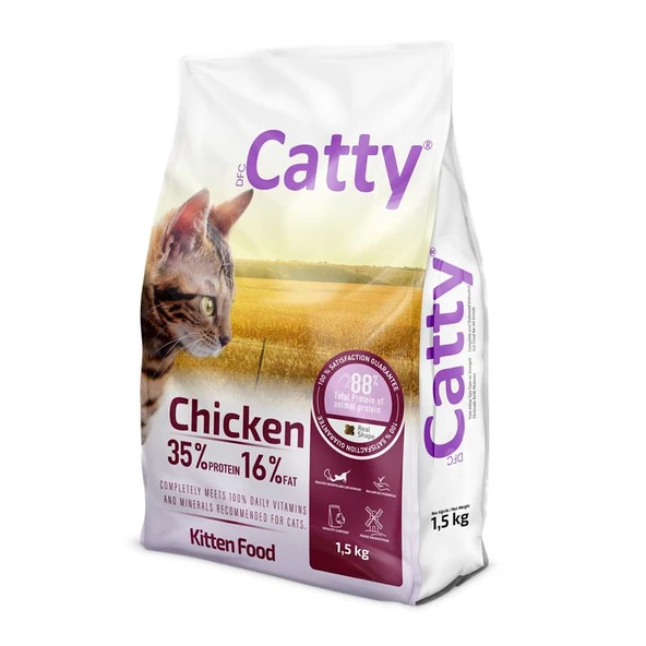 Catty Yavru Kedi Maması Tavuklu 1,5 Kg ürün görseli 1