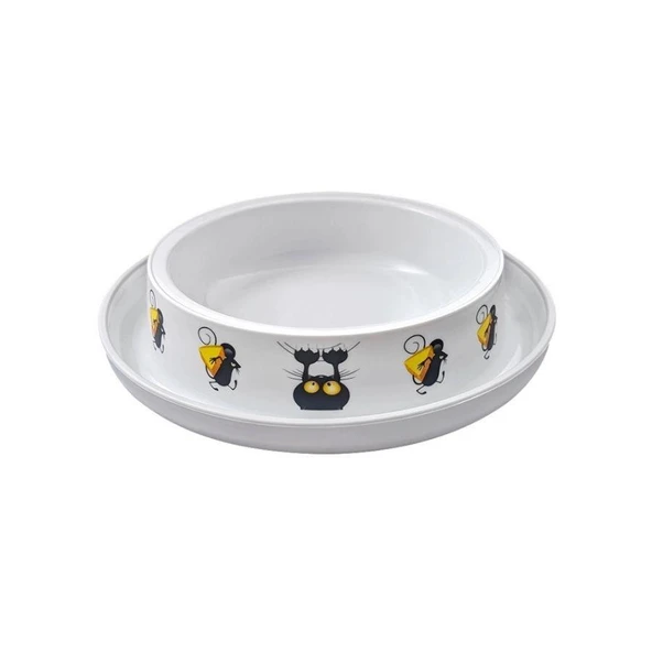 Moderna Kedi & Fare Desenli Mama Kabı 210 Ml ürün görseli 1