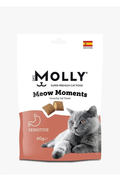 Molly MEOW MOMENTS HASSAS KEDİLER İÇİN KEDİ ÖDÜL MAMASI (SENSİTİVE) 60 GR ürün görseli 1