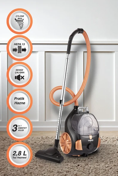 SİNBO SVC-8613 ELEKTRİKLİ SÜPÜRGE - Rose Gold ürün görseli 1
