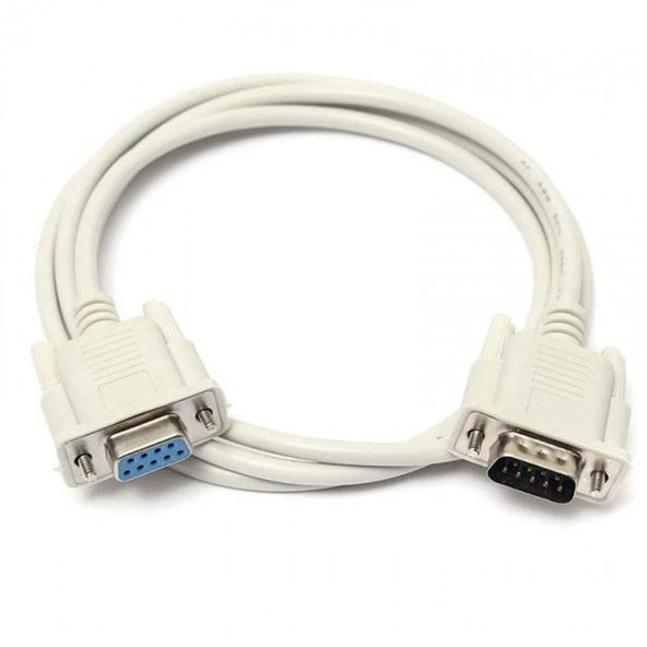 RS232 db9 dişi erkek seri com kablo  9 pin D/E data kablosu 2m - Resim 2
