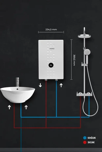 Veito Flow E 9 9000 W Ani Su Isıtıcı - Resim 3