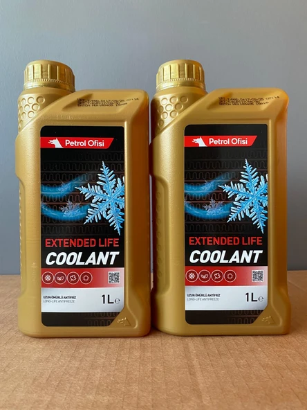 (2 Adet) Petrol Ofisi Organik Kırmızı Renk 1 Litre Konsantre Antifriz (09/2025 Üretim) (2 Adet) ürün görseli 1