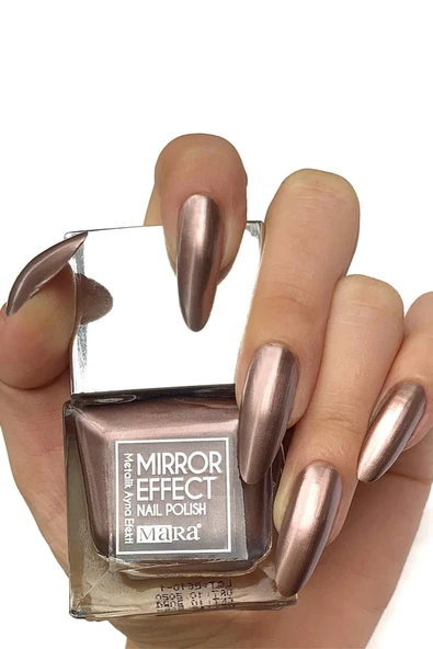 Mara Metalik Ayna Efektli Oje Kahverengi 15ml ürün görseli 1