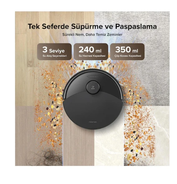 Roborock Q8 Max Pro Plus Akıllı Robot Süpürge Siyah - Resim 4