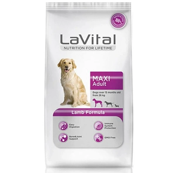 LaVital Maxi Adult Kuzu Etli Büyük Irk Yetişkin Köpek Maması 15 Kg ürün görseli 1