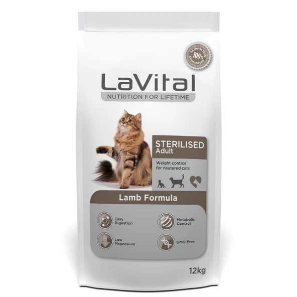 LaVital Sterilised Adult Kuzulu Kısırlaştırılmış Yetişkin Kedi Maması 12 Kg ürün görseli 1