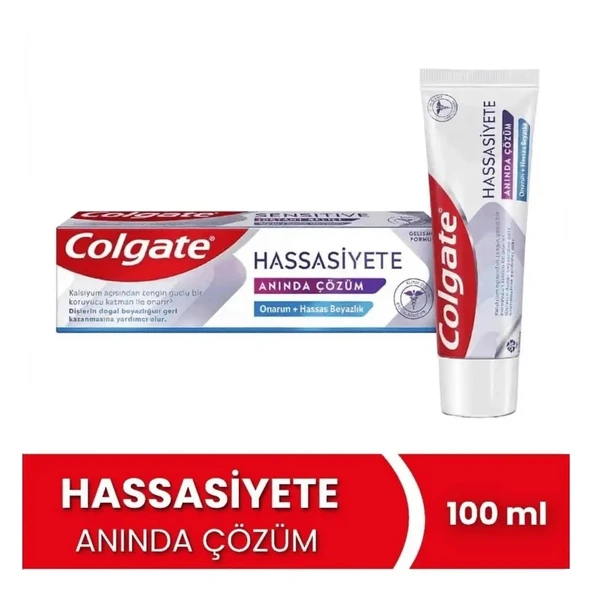 Colgate Hassasiyete Anında Çözüm Onarım Hassas Beyazlık Diş Macunu 100 ml ürün görseli 1